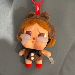 Cute Brown and Red Stuffed Animal Toy